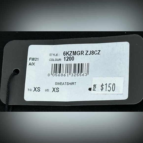 Armani Exchange IRIDESCENT LOGO CREW NECK SWEATSHIRT - Picture 8 of 8